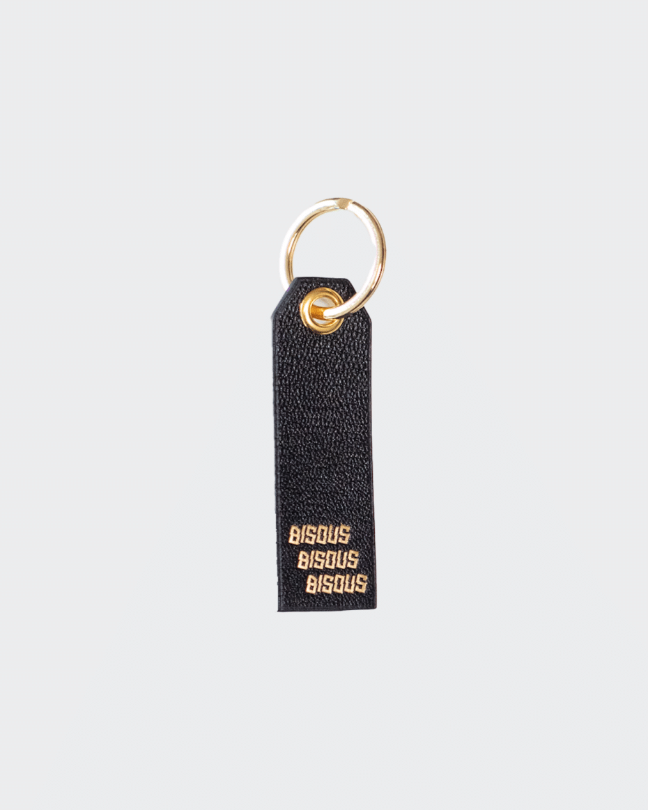 Bisous Bisous Leather Key Ring