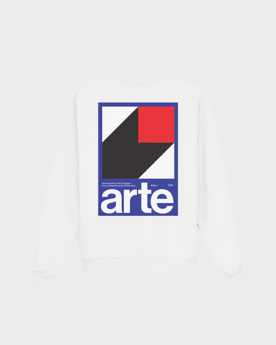 Arte Antwerp Conrad Back Print Crewneck