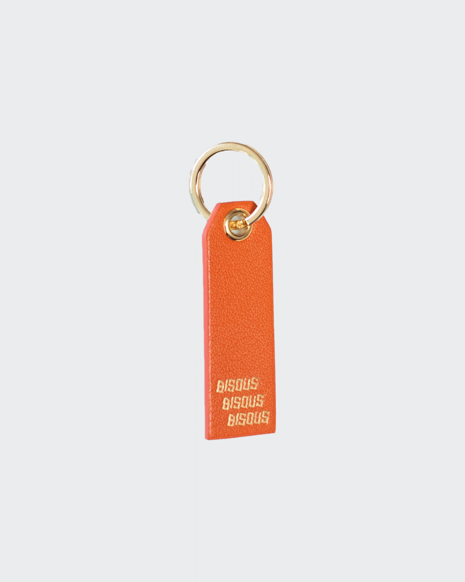 Bisous Bisous Leather Key Ring