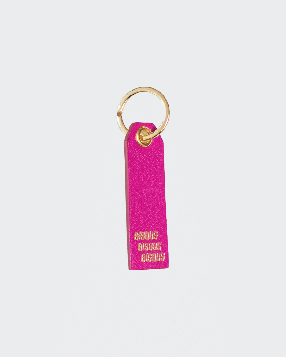 Bisous Bisous Leather Key Ring