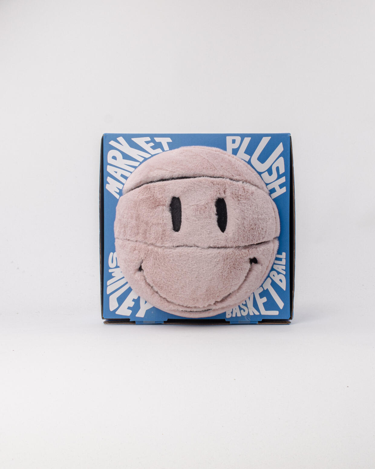 Market Smiley Sherpa BBal Pillow