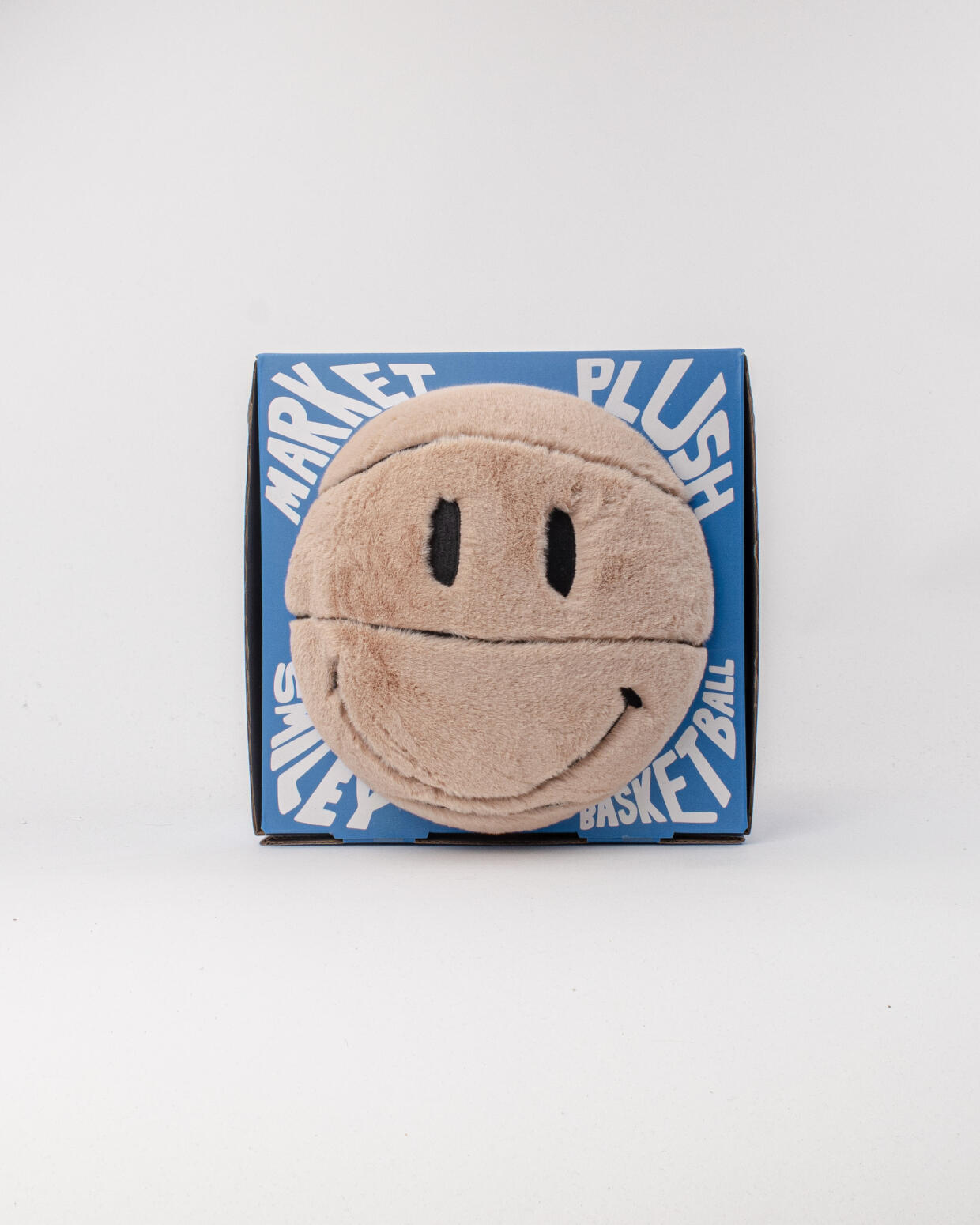 Market Smiley Sherpa BBal Pillow