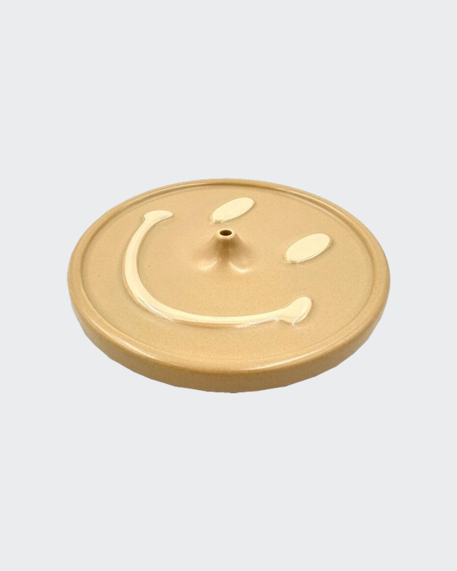 Market Smiley Ceramic Incense Holder