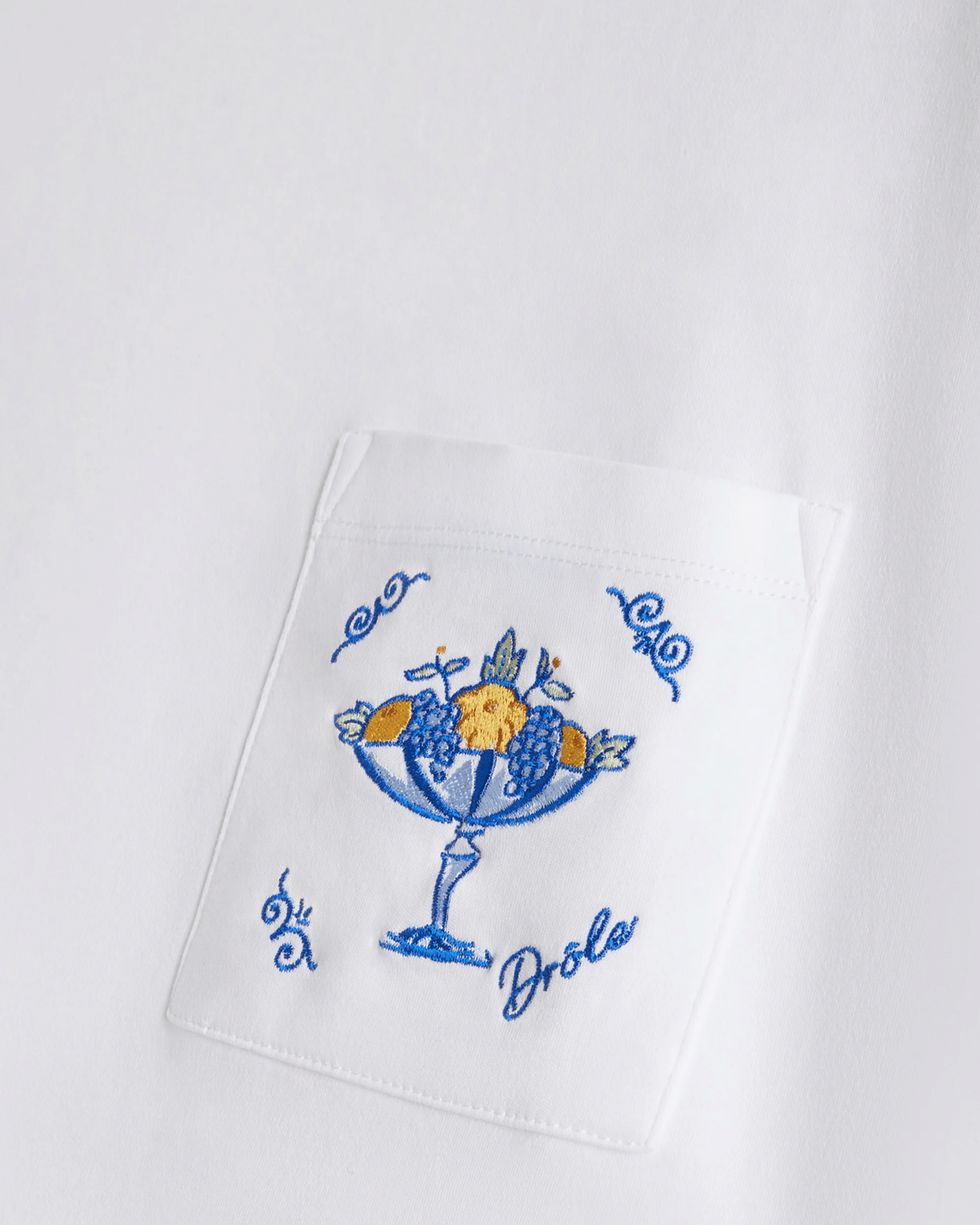 Drôle de Monsieur Le T-Shirt Fruite a Poche