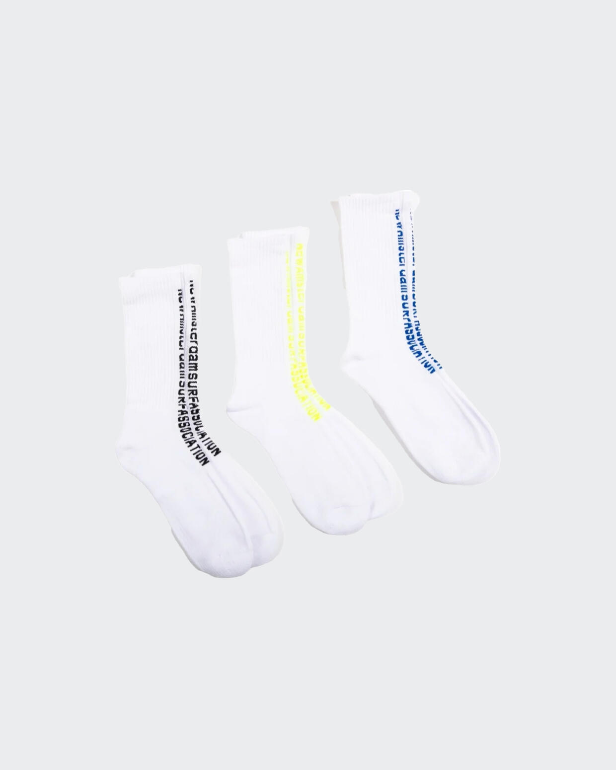 New Amsterdam Surf Association Name Socks 3 Pack