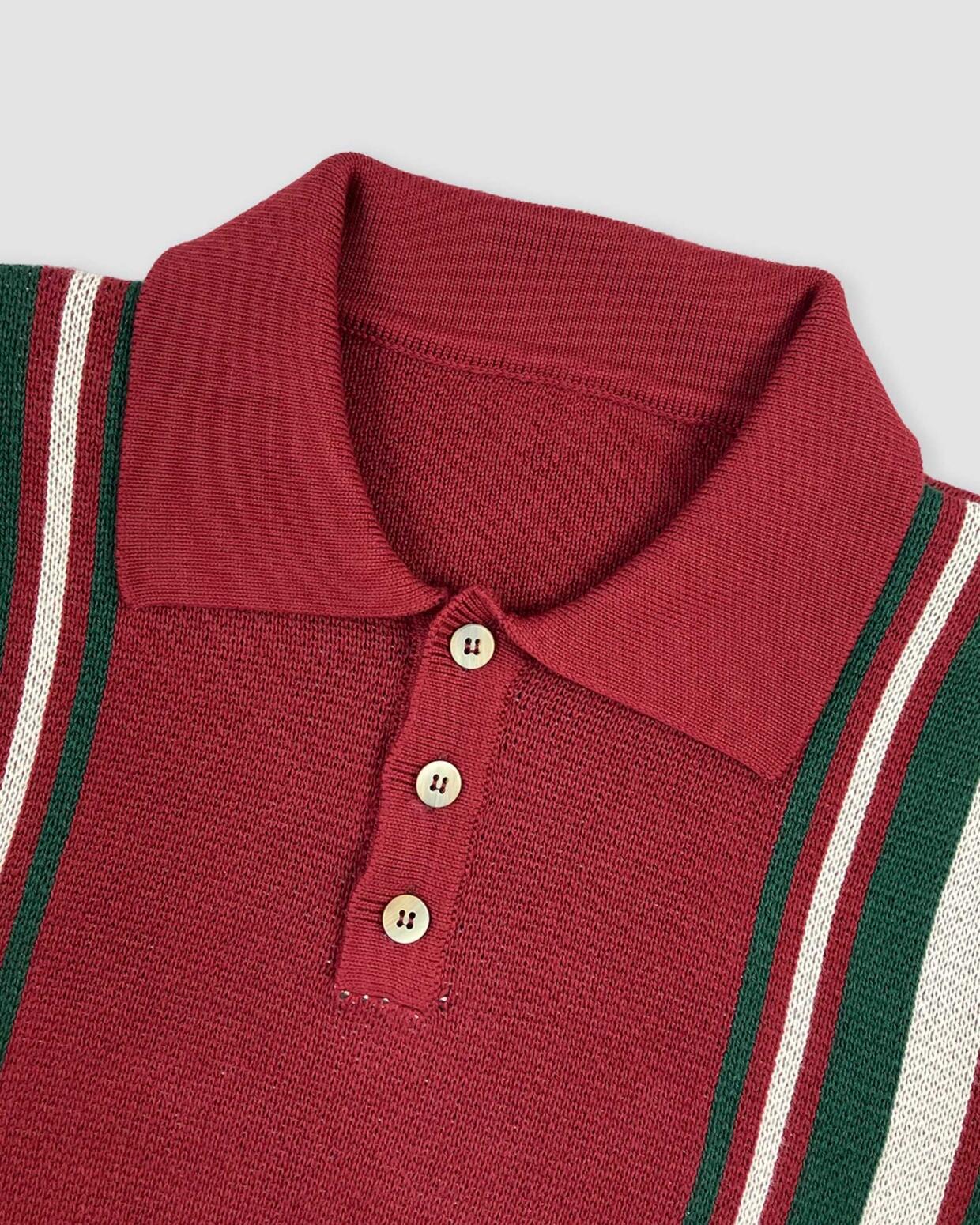 Goodies Sportive Striped knit polo