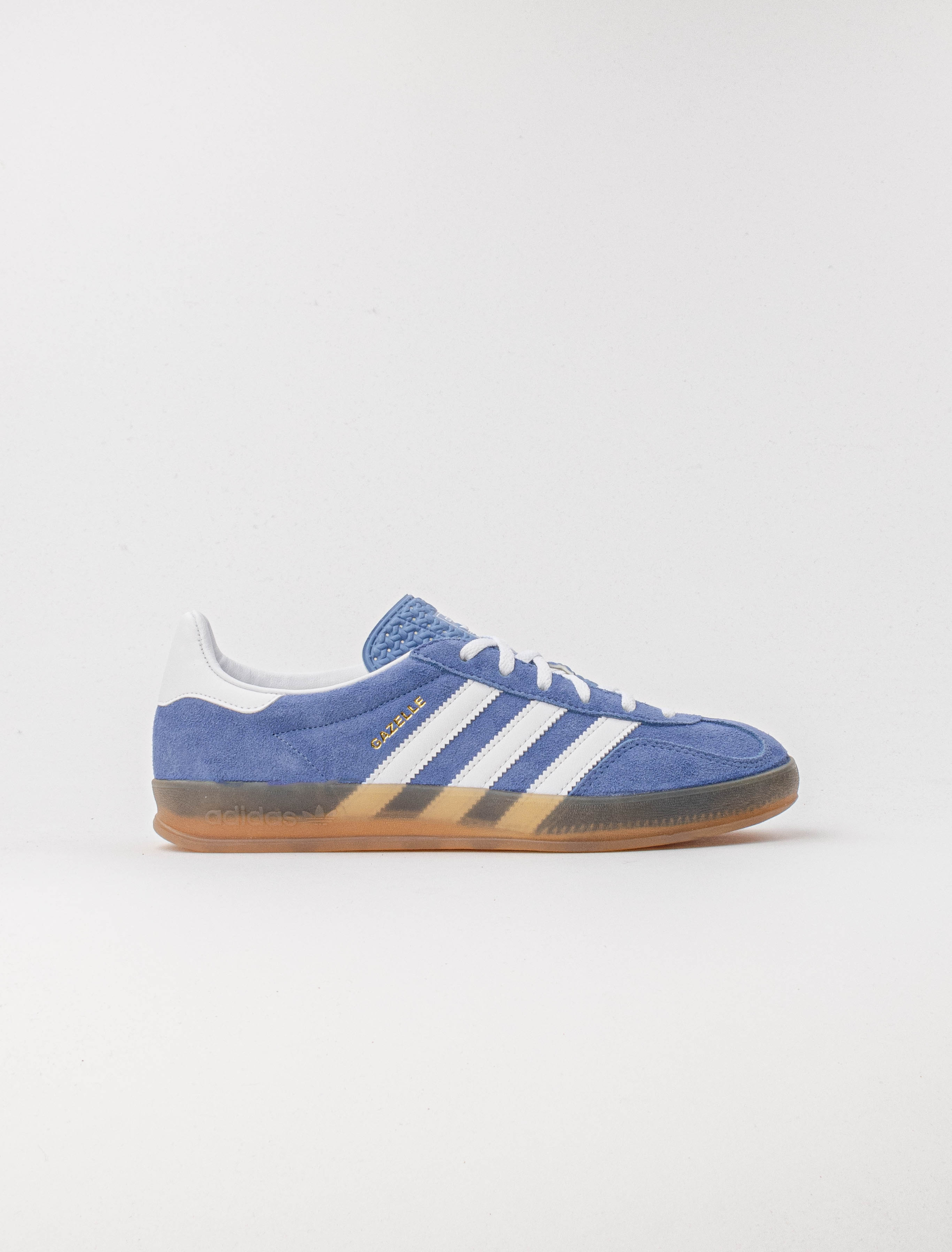 Adidas gazelle blue clearance brown sole