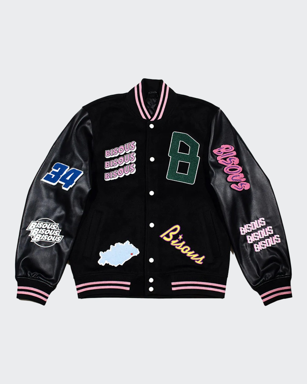 Bisous Bisous Varsity Jacket