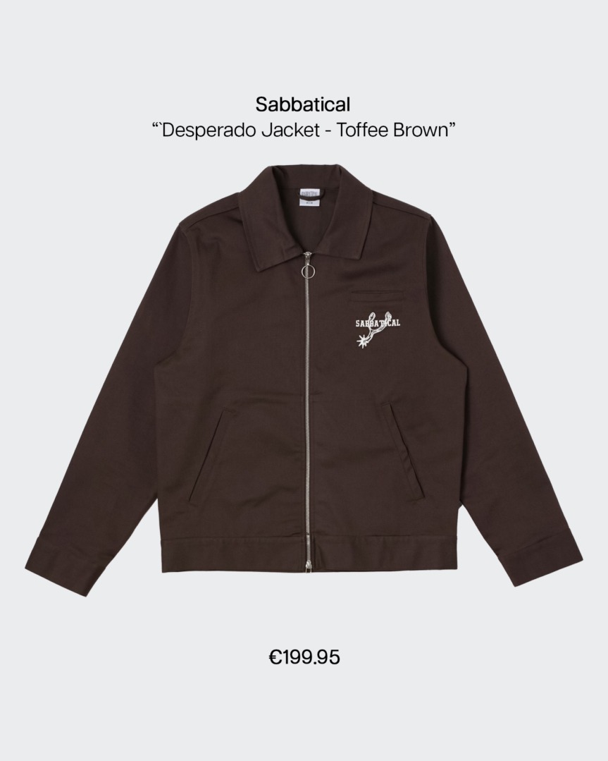 sabbatical desperado jacket toffee brown fp