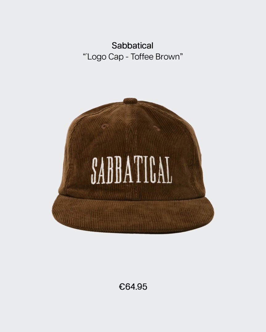 sabbatical logo cap toffee brown fp