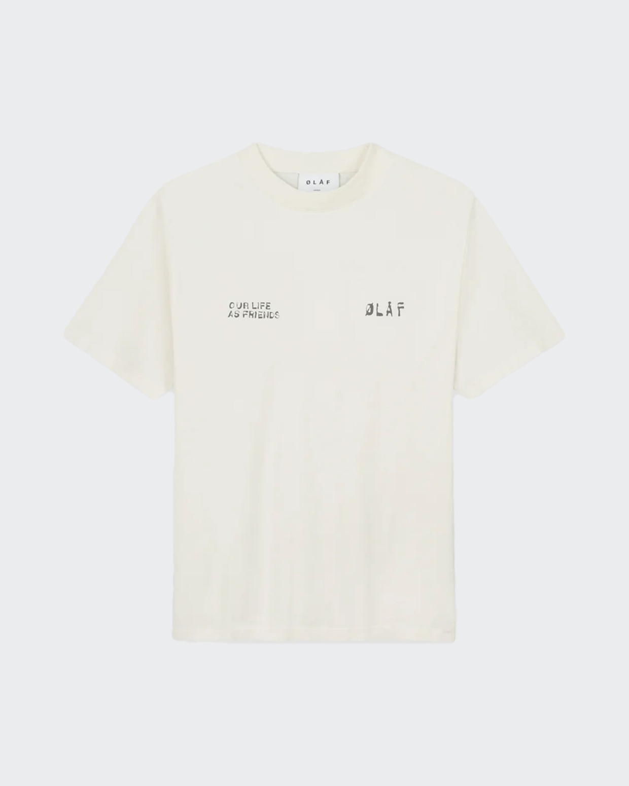 OLAF Dual Logo Tee off white M160112