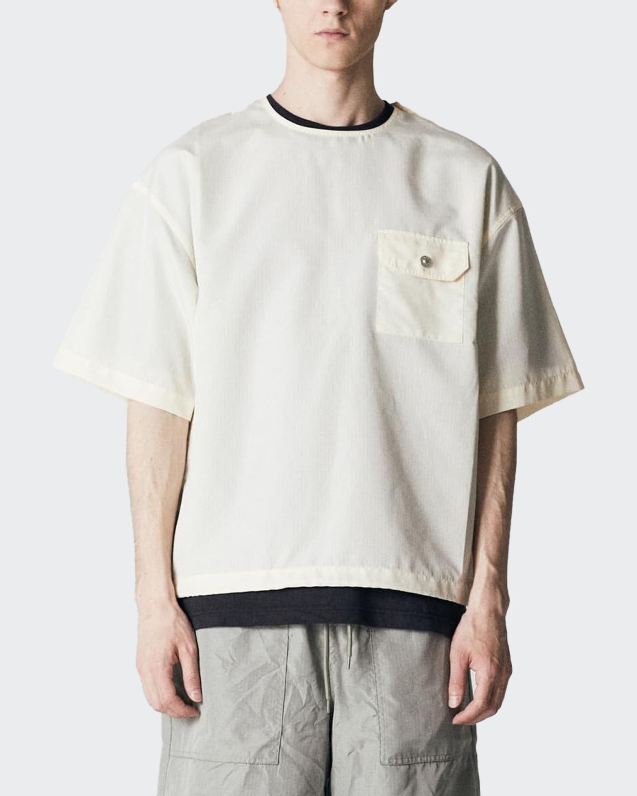 Taion Military Half Sleeve Cut Sew