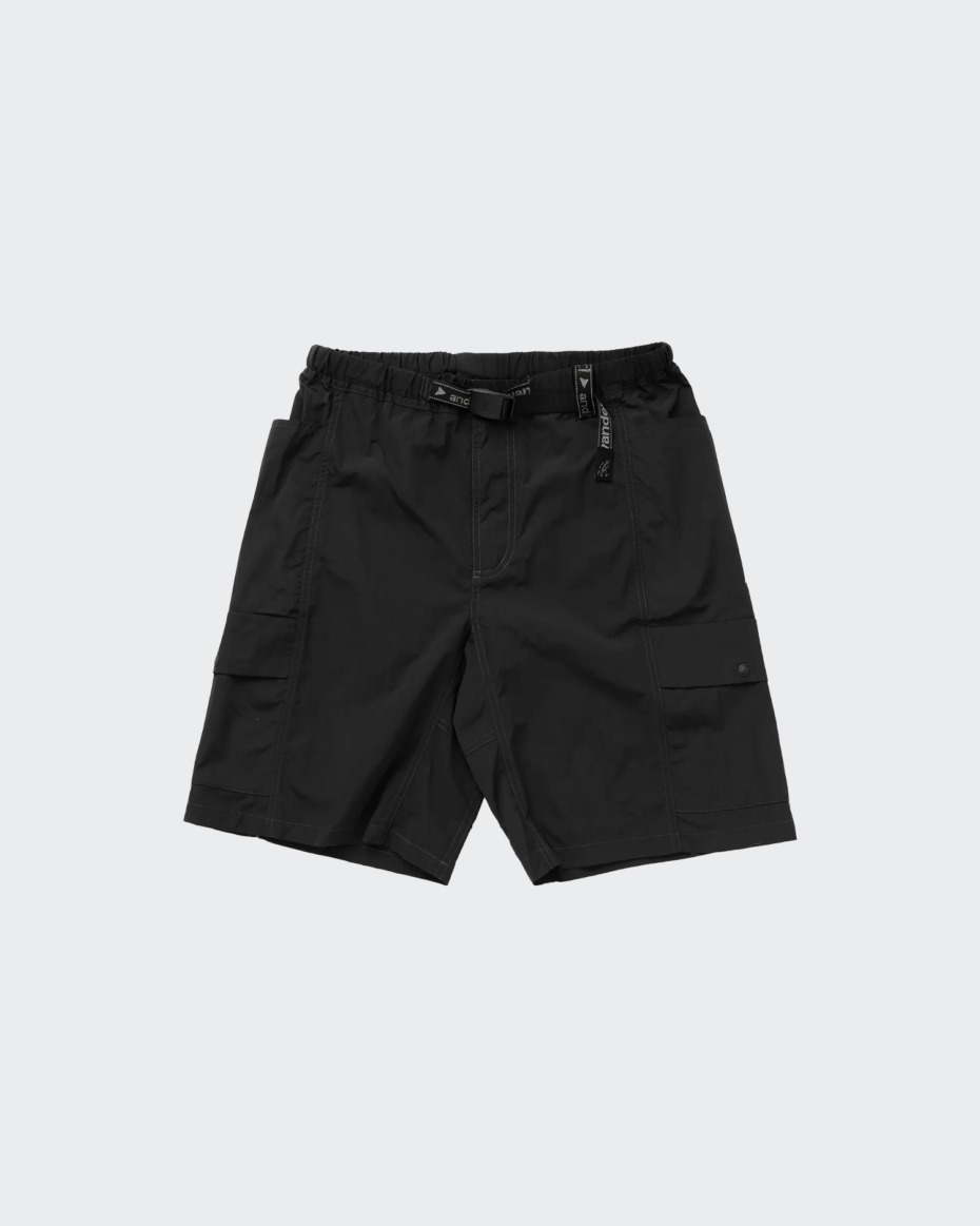Gramicci X And Wander Patchwork Short Black · GUP4-S3003-BLK