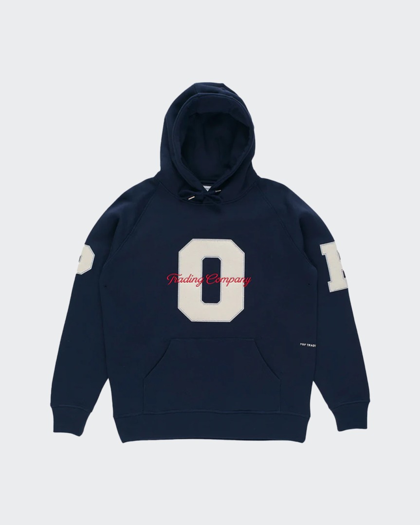 POP Trading Football Hooded Sweat Navy · POPSS25-01-03 POP Trading Football Hooded Sweat Navy · POPSS25-01-03