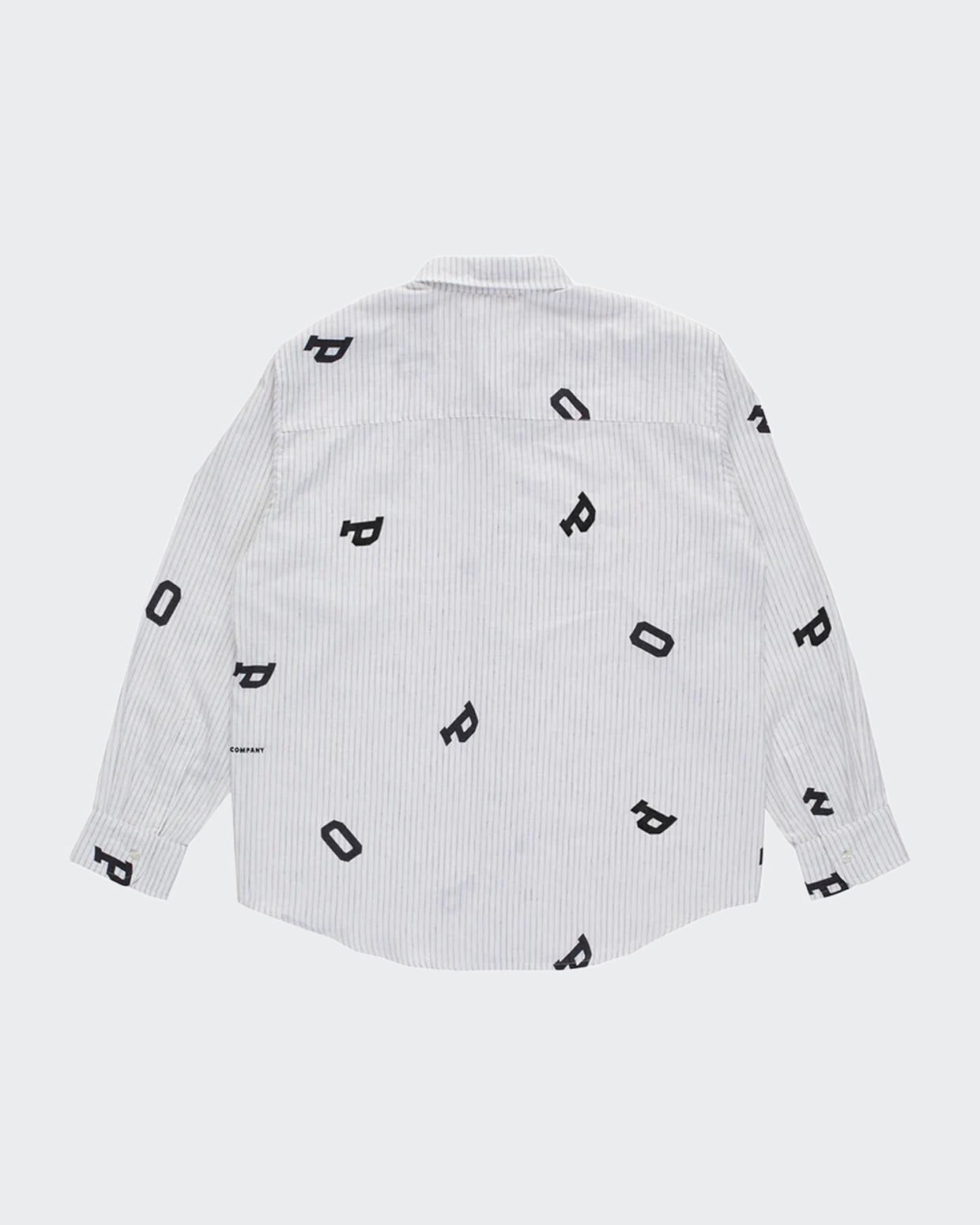 POP Trading Letters striped pop shirt