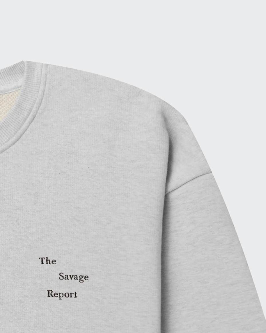 The Savage Report Wave Logo Crewneck