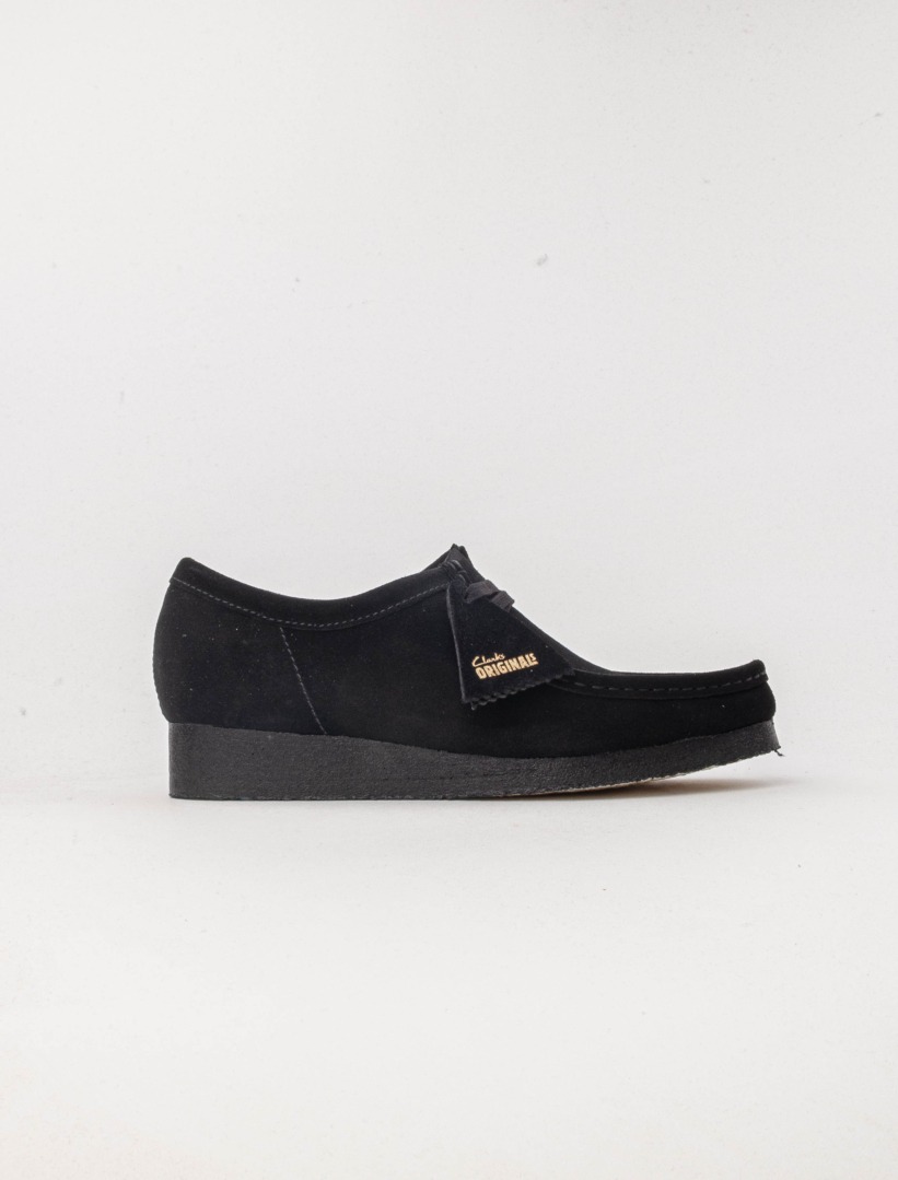 Clarks Wallabee Black Suede · 26155519-19