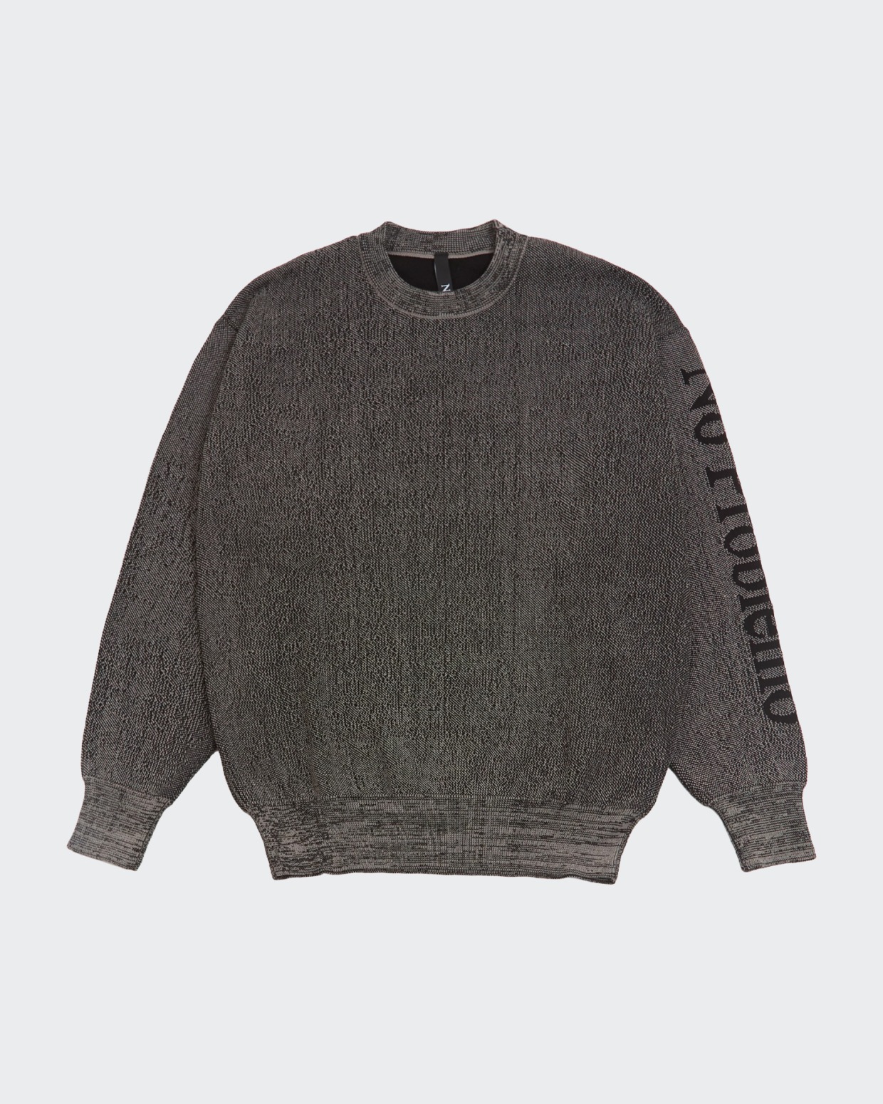 No Problemo Alien-O Glitch Knit Crew Neck