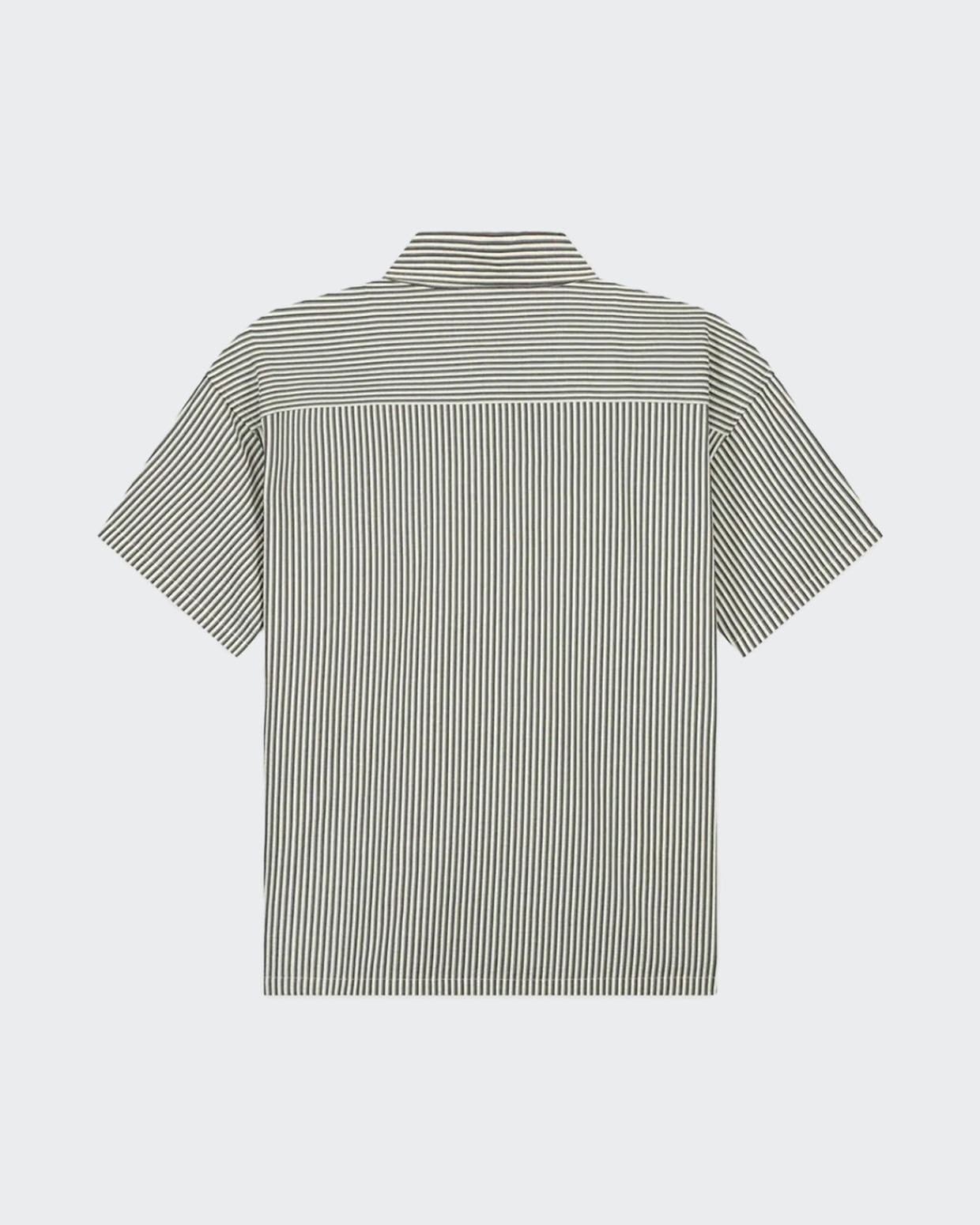 OLAF Boxy Seersucker Stripe Shirt S