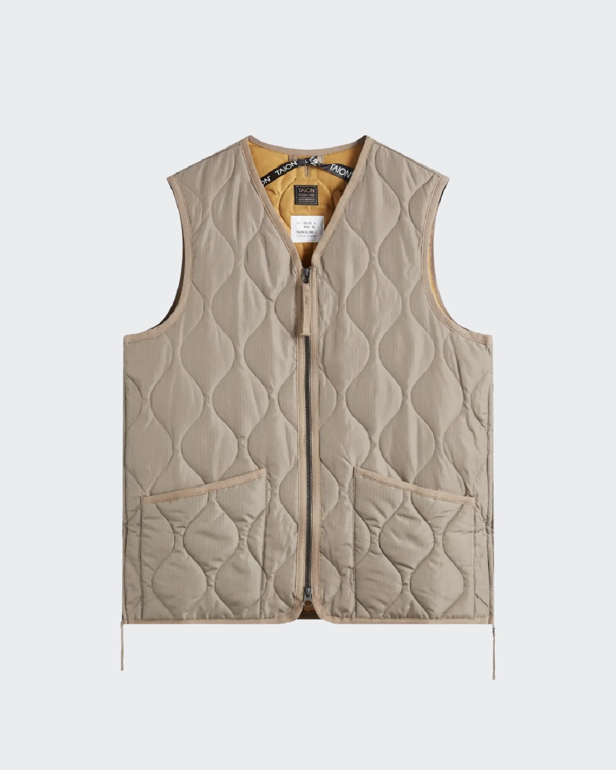 Taion Military Zip V Neck Down Vest
