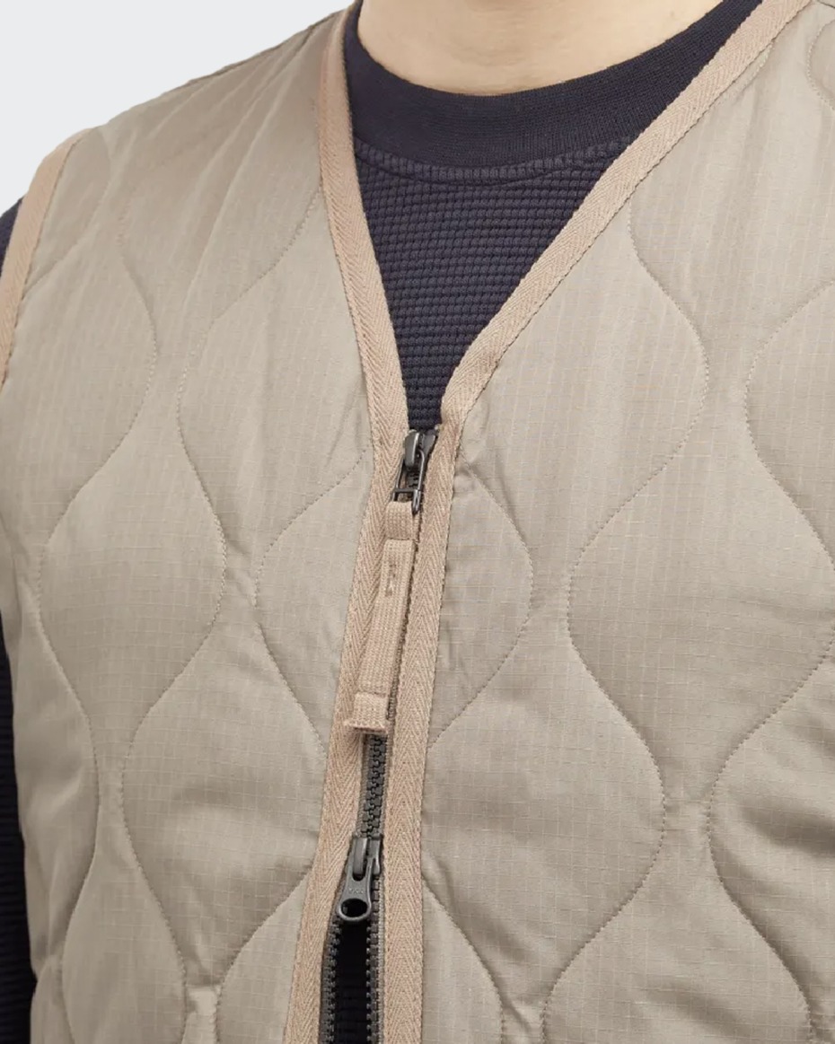 Taion Military Zip V Neck Down Vest