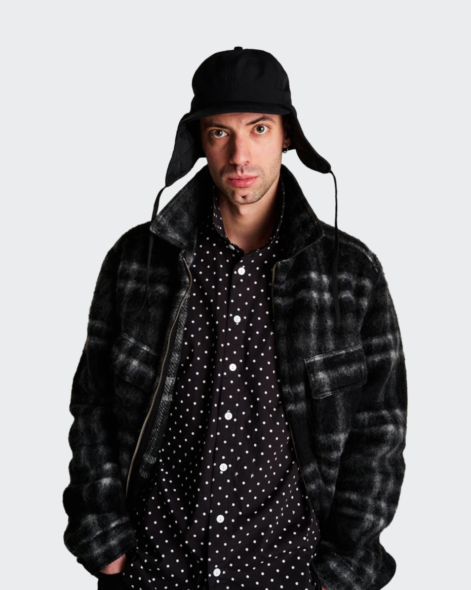 POP Trading Checked Wool Shirt Jacket