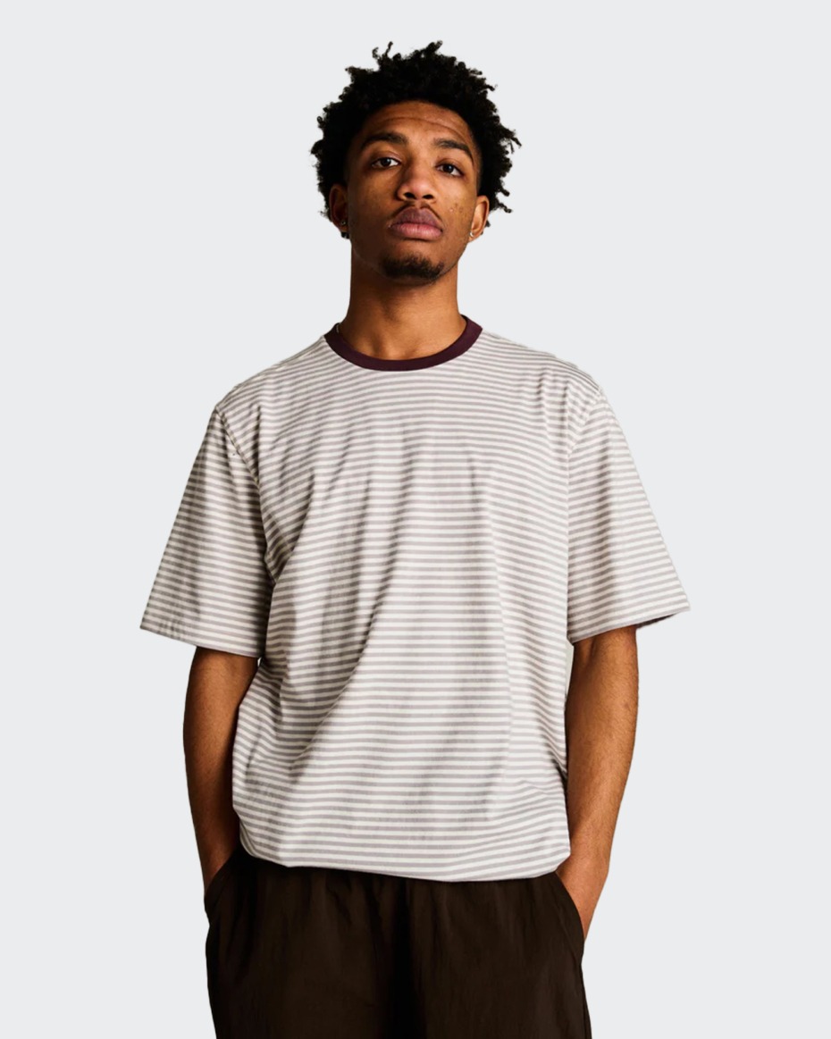 POP Trading Striped Logo T-Shirt