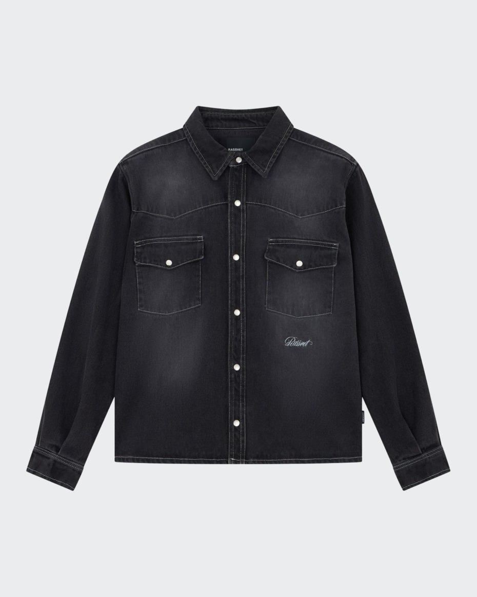 Rassvet Spot Wash Loose Denim Shirt