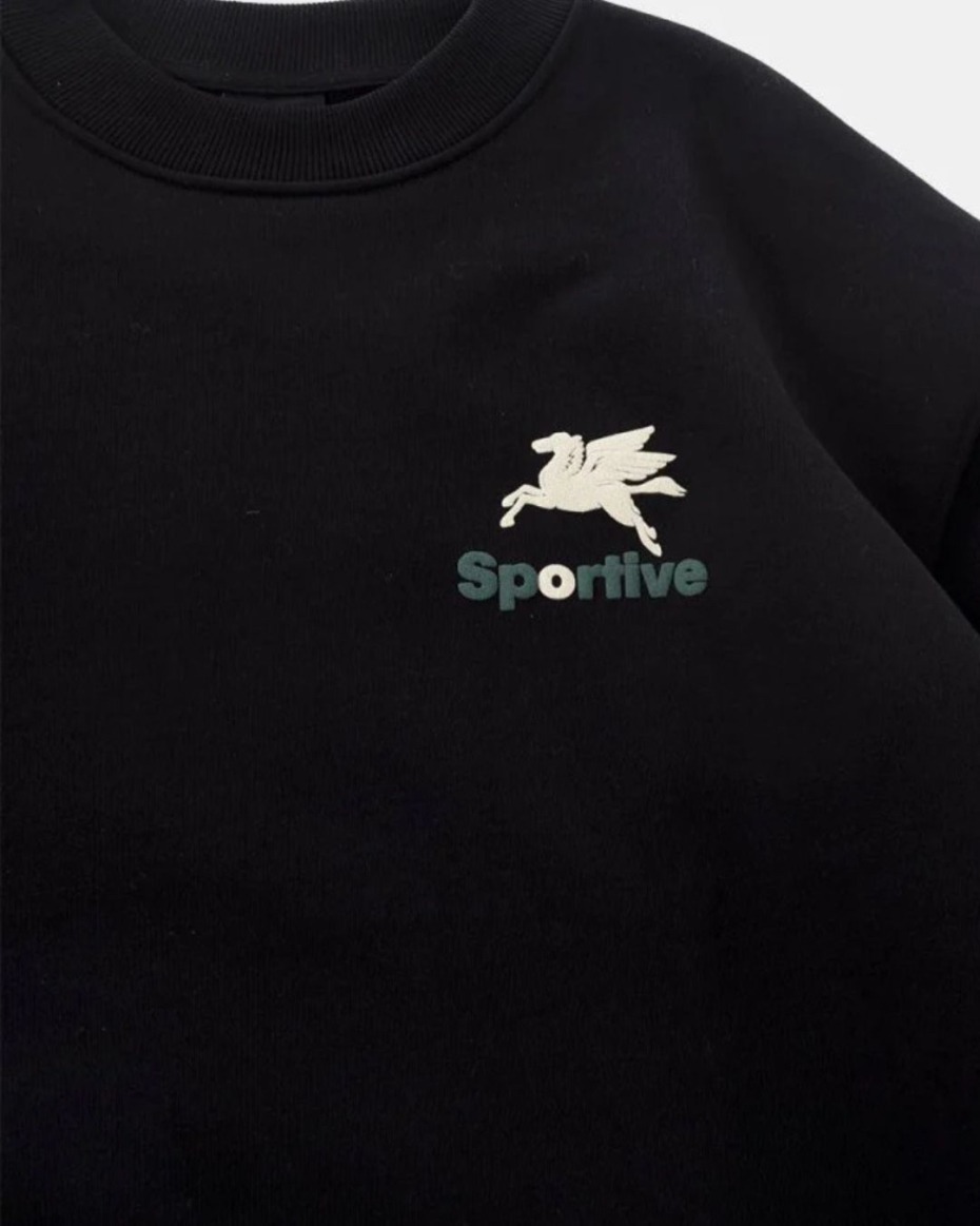 Goodies Sportive Premium Black Crewneck