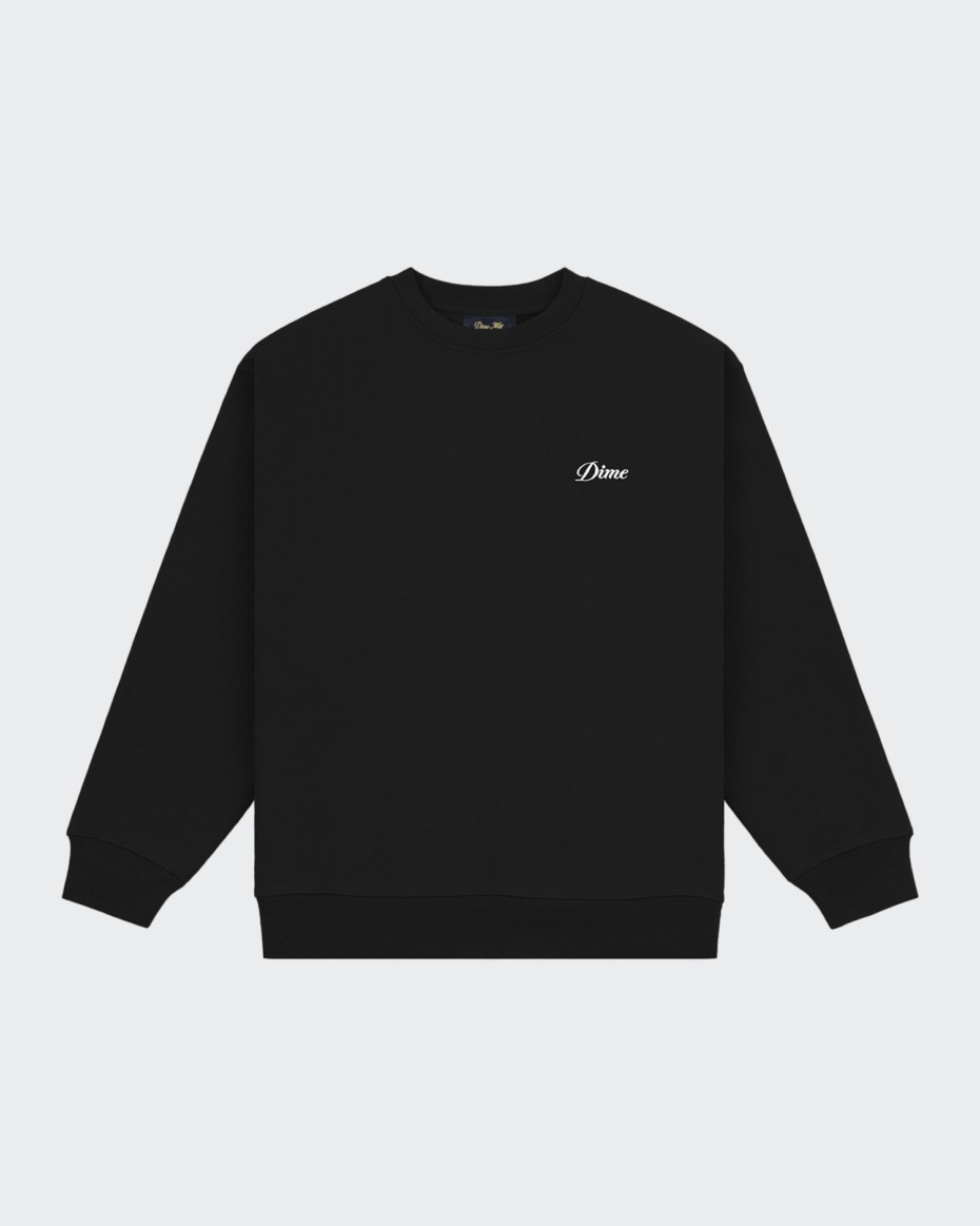 Dime Cursive Small Logo Crewneck
