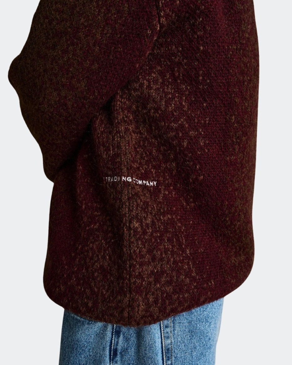 POP Trading Mohair Striped Knit Crewneck