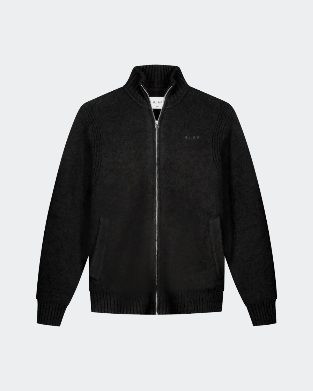 OLAF Zip Knitted Mock Neck