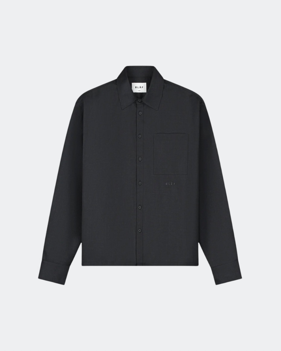 OLAF Wool Blend Boxy LS Shirt