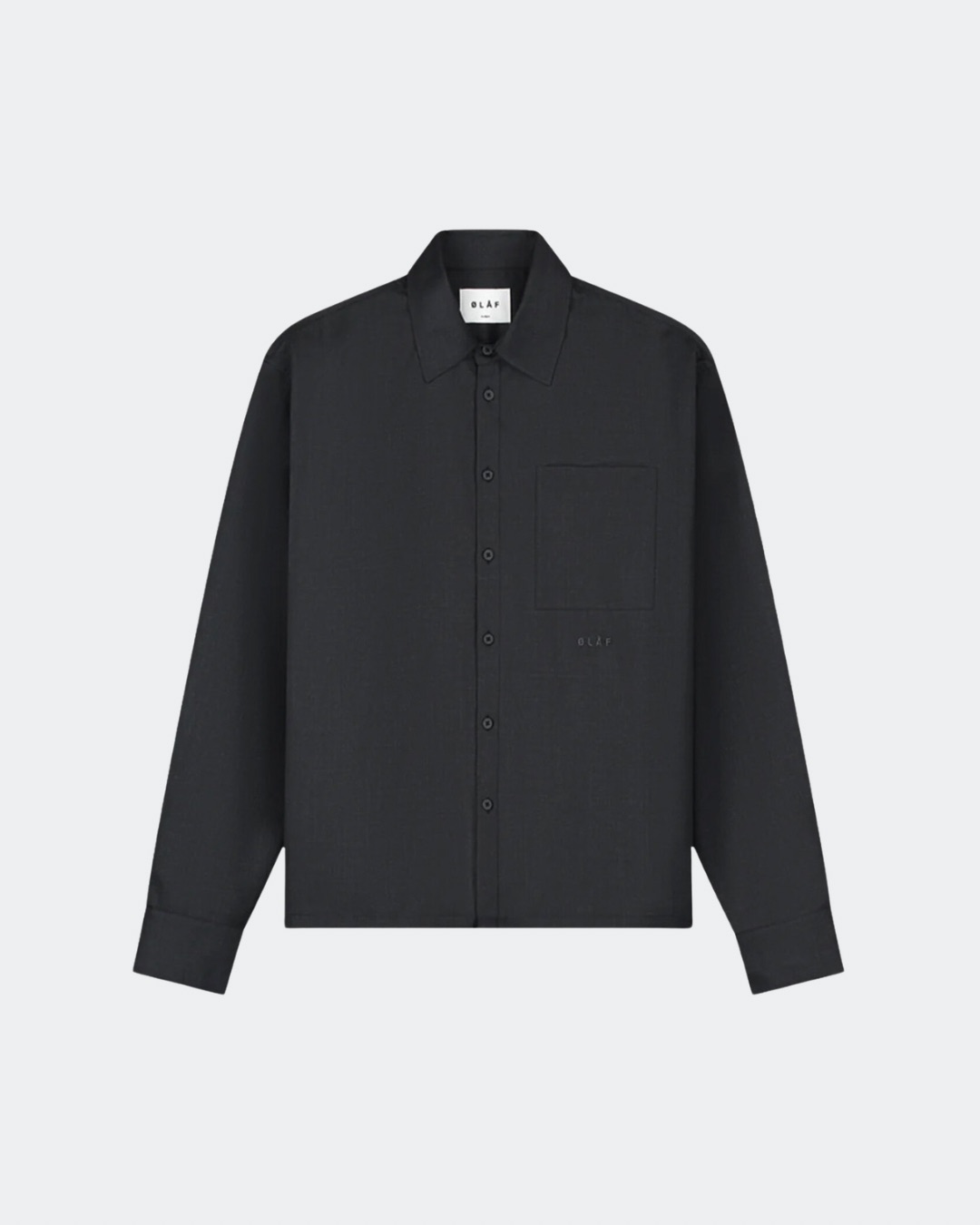 OLAF Wool Blend Boxy LS Shirt