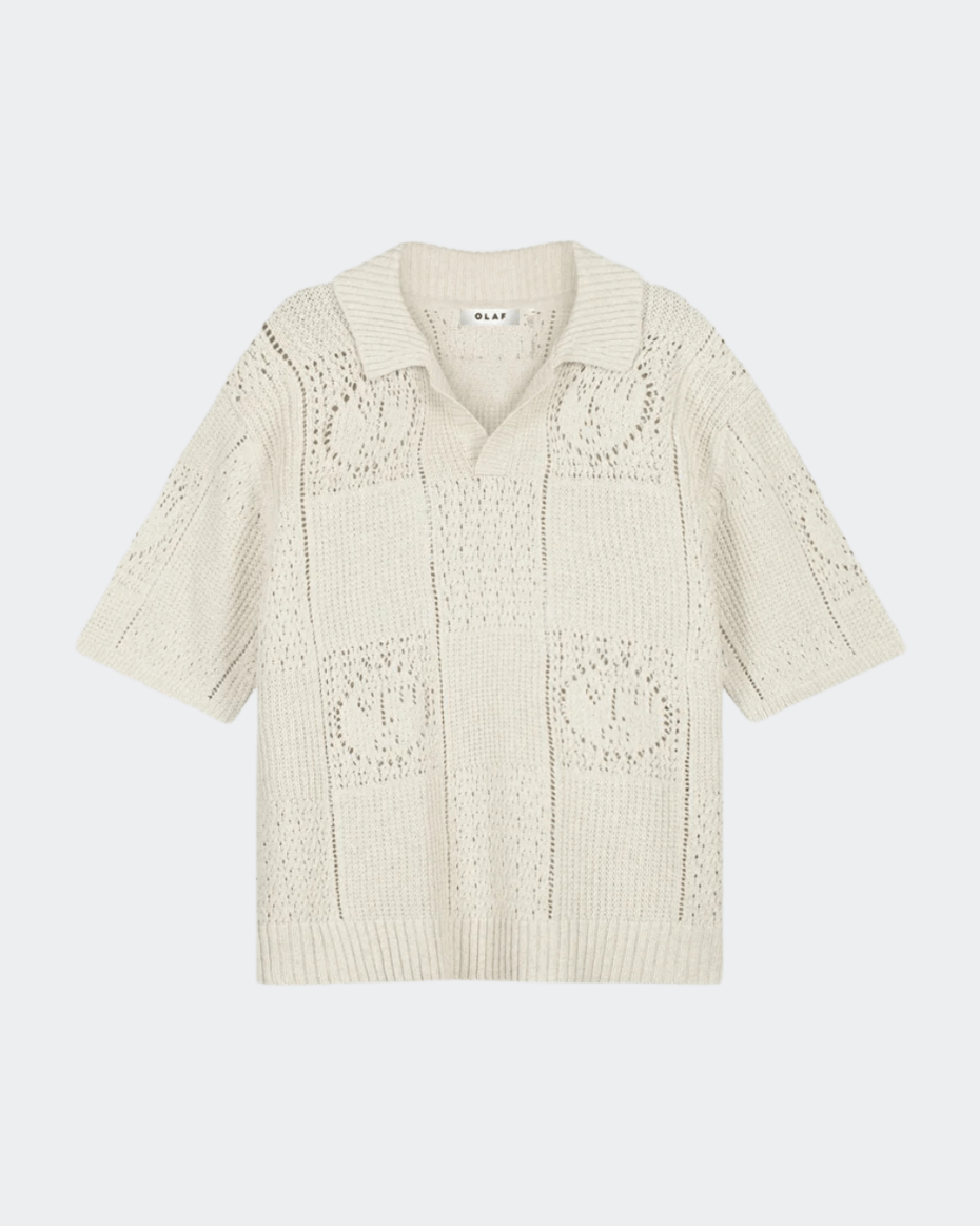 OLAF Face Logo Knit Polo