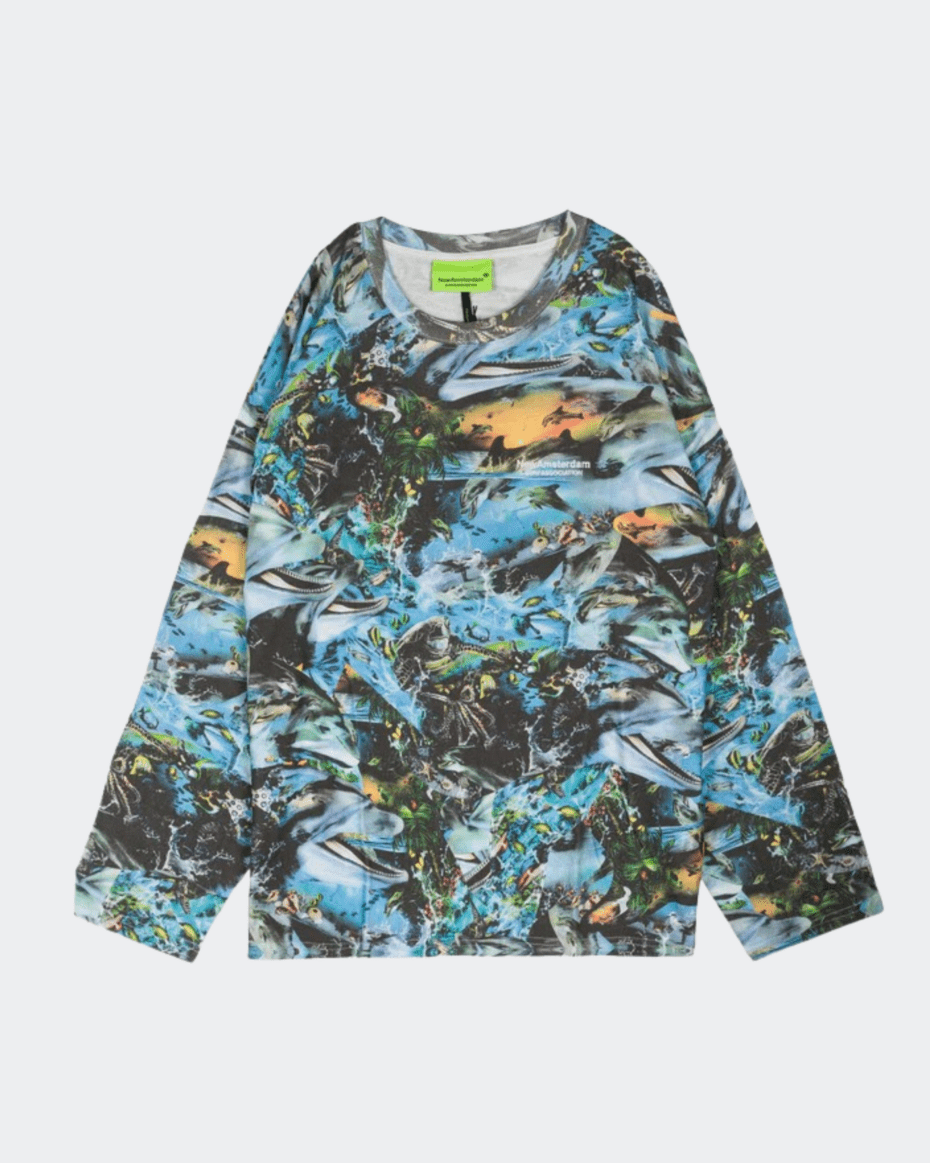 New Amsterdam Surf Association Dolphin Longsleeve Tee