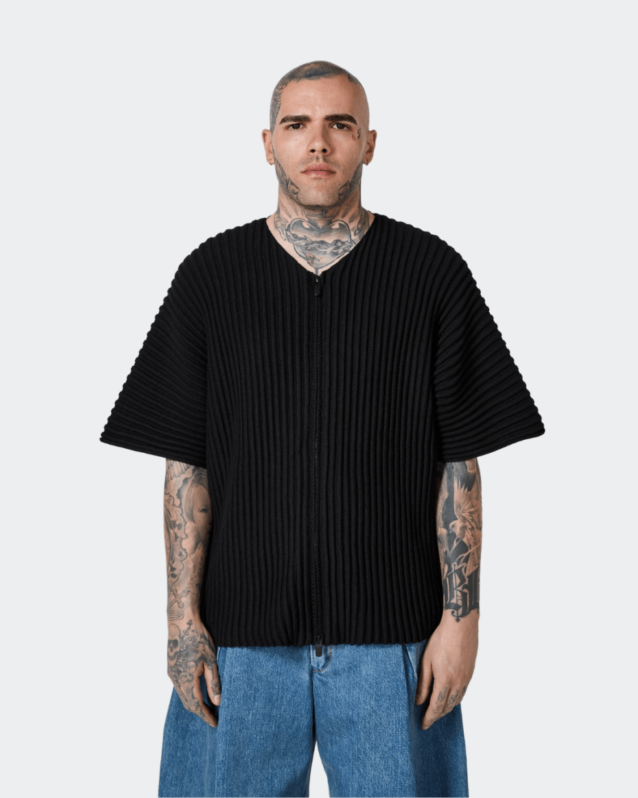 Seventh Rib Knit Kimono Top